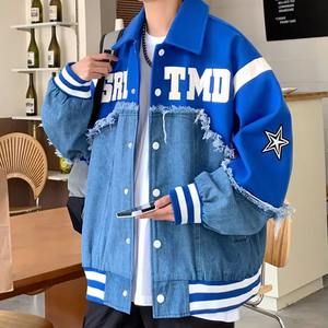 Veste universitaire matelassée patchwork sur mesure OEM ODM, coupe ample, décontractée, vêtements de travail, écologique, respirante, unisexe - Product Image 6