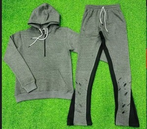 เสื้อสเวตเตอร์สำหรับผู้ชายชุดสูท2ชิ้นเสื้อสเวตเตอร์ปักลาย - Product Image 6