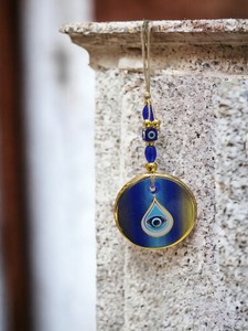 Ojo Turco DAFNI de 11 CM, Hecho a Mano, con Relieve, Magnético, de Vidrio, Tradicional, Promocional, Novedoso, para Decoración de Pared - Product Image 4