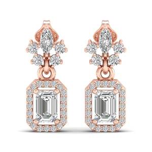 ต่างหูเพชร REYES CVD HPHT ผลิตในห้องปฏิบัติการ สำหรับงานแต่งงาน เครื่องประดับชั้นดีสำหรับผู้หญิง เงินแท้ 925 ได้รับการรับรองจาก IGI แบบห้อยระย้า - Product Image 2