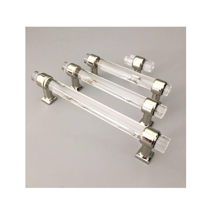 Gran oferta manija de muebles de acrílico y latón diseño admirable accesorio para el hogar manija de puerta de armario de cajón de acrílico para la venta - Product Image 2