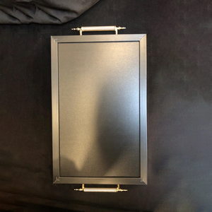 Venta directa de fábrica, bandeja de servicio de vidrio moderna personalizada para decoración del hogar, mesa y cocina, bandejas decorativas de Navidad para hoteles - Product Image 4