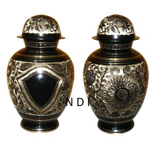 Urnas de cremación de metal y latón grabadas a mano para cenizas, suministros funerarios conmemorativos, urnas de cremación, urnas de cremación de estilo clásico - Product Image 6