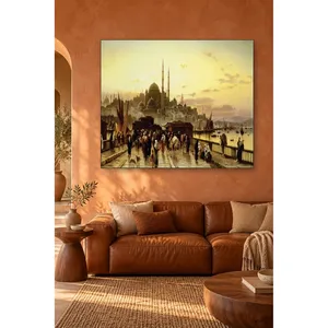 Vista di Fida sulla nuova moschea dal ponte di Galata, stampa su tela - Product Image 4