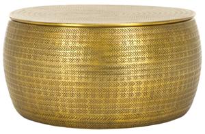 Table basse moderne ronde en marbre blanc avec base en anneau métallique pour salon, chambre à coucher, intérieurs de salon, en provenance d'Inde - Product Image 2