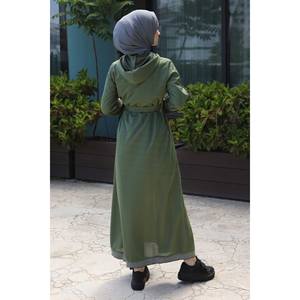 Mega Merchant - Abrigos, Chaquetas y Gabardinas Modestas con Cierre para Mujer, Detalle de Cadena, Estilo Abaya para Uso Diario - Product Image 5