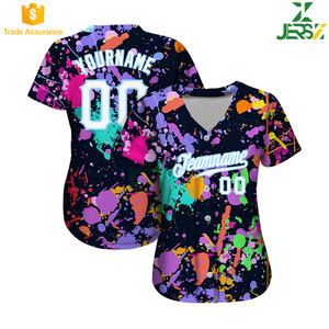เสื้อเบสบอลสั่งทำขายส่ง พิมพ์ลายตามสั่ง แบบยูนิเซ็กซ์ ระบายอากาศ แห้งเร็ว สำหรับกีฬาซอฟต์บอล - Product Image 2