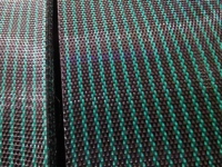 Couverture de piscine de sécurité en maille verte et noire 18x36 pieds