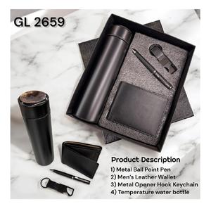 Set de Regalo Corporativo de Lujo con Libreta, Botella de Agua, Bolígrafo Metálico y Llavero, Regalos Promocionales Empresariales con Logotipo Personalizado Serigrafiado - Product Image 5