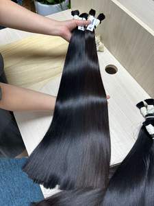 Extensión de cabello Remy alineado con cutícula Natural a granel 100%, cabello humano camboyano virgen y vietnamita ondulado profundo, paquetes de 10 \ "-50 \" - Product Image 4