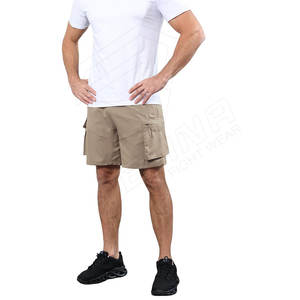 Pantalones cortos cargo con múltiples bolsillos y cintura ajustable: duraderos y cómodos para jugar y divertirse al aire libre - Product Image 5