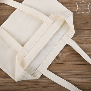 Bolsa de mano ecológica no tejida reciclada con logotipo personalizado, bolsas de compras de tela de algodón con asa de cremallera y serigrafía - Product Image 3