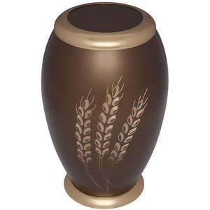 โกศสำหรับผู้ใหญ่โกศใส่ศพทำจากโลหะสีน้ำตาลเข้มเหมาะสำหรับตกแต่งบ้าน2025 - Product Image 1