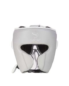 Protector de Cabeza de Boxeo Personalizado OEM, 100% Cuero Original, Color Gris Plateado, para Entrenamiento y Sparring, Modelo CP-BHG-20 - Product Image 1