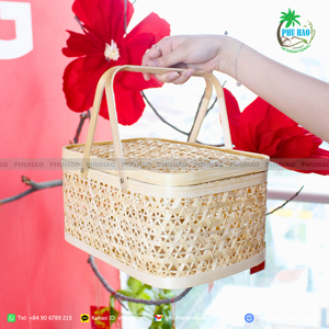 VENTA CALIENTE Exportación de cestas de regalo de bambú de Vietnam: una forma atemporal y natural de mostrar su cuidado - Product Image 5