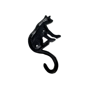 Bán buôn mộc mạc gang mèo móc tường móc áo, trang trí động vật figurine móc cho trang trí nội thất - Product Image 5