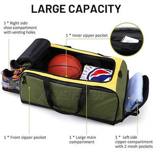 Último diseño multifuncional al aire libre Fitness gimnasio bolsa logotipo personalizado al por mayor bolsa de gimnasio para Unisex - Product Image 3