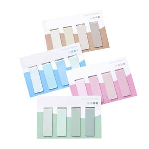 Wholesale Custom Morandi Color Series Eco-friendly Digital Printing Modern Pure Soft Magnetic Bookmarks 4 Styles Foam Reading