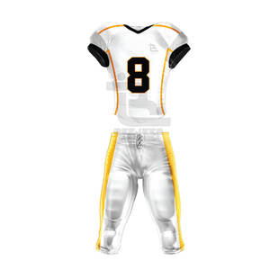 Uniforme de fútbol americano de poliéster 100% de alta calidad, conjunto de manga corta transpirable - Product Image 1