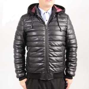 Haute qualité nouveau style veste en cuir bouffant tissé rembourré doudoune OEM ODM vente en gros 2024 nouvelle mode chaud personnaliser veste - Product Image 6