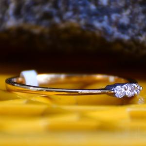 Auténtico Original 14K y 18K oro sólido anillo de diamante natural impresionante pieza de joyería de lujo - Product Image 3