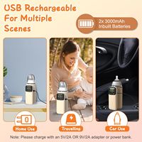 Pengolah Makanan Bayi Elektrik Portabel 110V 300W Multi-Fungsi 6 Pengaturan Kecepatan Colokan USB ABS PU Isolasi Tutup Pengunci Spatula