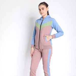 Chándal transpirable con cremallera para Mujer | Elegante traje de jogging de dos piezas con chaqueta con cremallera completa y pantalones de chándal con cintura elástica - Product Image 4