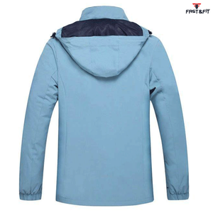 Custom Design Men Winter Canvas Stand Collar Front Logo Breathable Quick Dry Windproof Waterproof Hooded Sublimation <b>Jacket</b> - Product Image 2