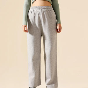 Premium Quality Custom <b>Women's</b> Baggy <b>Trousers</b> Breathable Soft <b>Fleece</b> Flat Front Ladies' Winter-Classic Trendy Elastic Casual - Product Image 2
