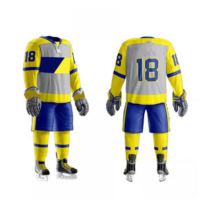 Uniforme de hockey sur glace de haute qualité, meilleur style pour les hommes, prix de gros, MOQ faible, uniforme de hockey sur glace pour vêtements de sport - Product Image 3