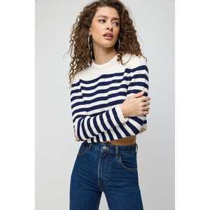 เสื้อสเวตเตอร์ถักลายทางลำลองสำหรับปั่นจักรยานหรือใช้ในชีวิตประจำวัน - Product Image 2