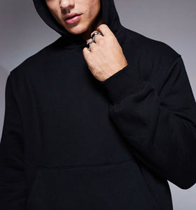 Ventas al por mayor logotipo personalizado en blanco 100% algodón hombres básicos sudaderas con capucha impresión personalizada transpirable Streetwear sudaderas con capucha para hombre - Product Image 4