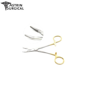 Manual Curved Stainless Steel Surgical <b>Scissor</b> T/C Olsen HEGAR Needle Holder <b>Safety</b> Standard MOL Basis of Surgical Instruments - Product Image 1