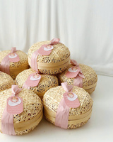 Coffret cadeau EID Mubarak décoration bambou panier Festival Ramadan Kareem coffret cadeau Eid bonbons chocolat gâteau boîte fête fournitures