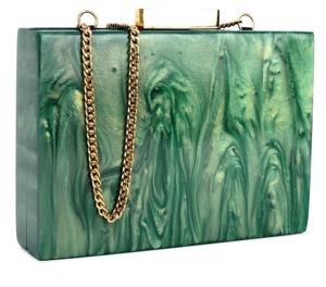 Sac à main de luxe en résine époxy imperméable avec diamants et fleurs, fermeture magnétique, sac à main tendance pour femmes, couleur personnalisée - Product Image 5