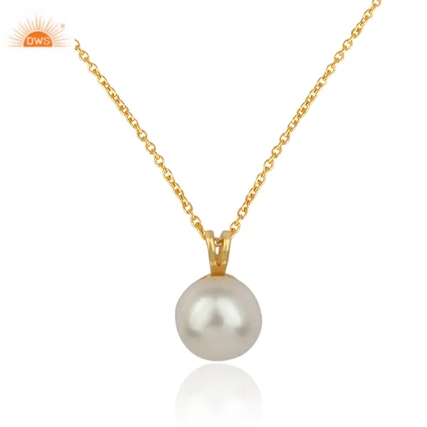 Aspetto antico 925 argento Sterling perla d'acqua dolce ciondolo gioielli con perla straordinaria collezione di gioielli di perle per le donne regalo per lei