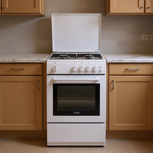 Cocina de Gas De Longhi DL554GW Blanca de 4 Zonas con Horno Clase A 50 x 50 x 85 cm - Product Image 3