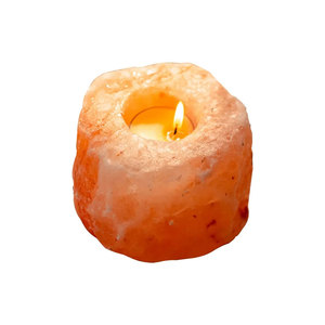 Custom Made Salt <b>Candle</b> Holder Custom Label & Packing 100% Pure Himalayan Salt <b>Candle</b> Holder In Reasonable Price - Product Image 1