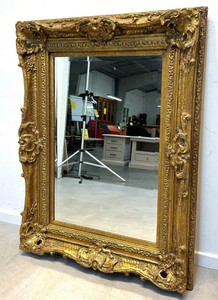 กระจกโบราณเคลือบทอง - Product Image 3