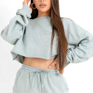 Directo de fábrica Crop Top Sudaderas Nueva llegada Ropa al aire libre Crop Top Sudaderas de secado rápido - Product Image 6