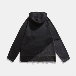Sweat à capuche bicolore pour hommes, poids lourd Boxy personnalisé de qualité supérieure, sweat à capuche fendu, sweat à capuche streetwear personnalisé pour hommes - Product Image 2