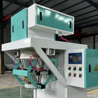 Prix d'usine 20kg 25kg 50kg machine d'emballage d'aliments pour animaux de graine de haricot de maïs machine d'emballage de granulés de riz de blé avec machine à coudre