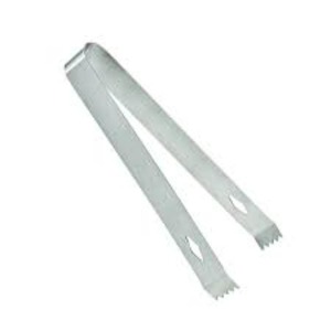 Pinzas de hielo de acero inoxidable simples pero elegantes con un diseño minimalista que combina con la estética de cada barra de cocina y comedor - Product Image 1