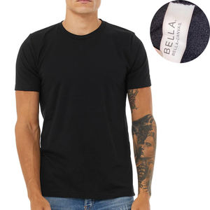 Bella + เสื้อยืดผ้าแคนวาสแขนสั้นทำจากผ้าฝ้ายโพลี-3650-สีชาร์โคล - Product Image 4