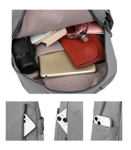 Mochila de estudiante de moda vietnamita impermeable multifuncional elegante nueva mochila de poliéster para uso escolar y de viaje - Product Image 4