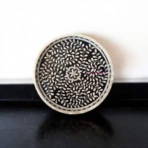 Plateau de service spécial Eid avec incrustation d'os, technique d'émail coloré pour l'usine de meubles, prix d'usine, fabriqué en Inde - Product Image 4