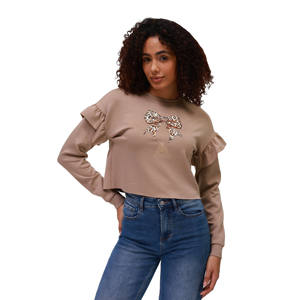 Sudadera Deportiva Ligera con Cuello Redondo, Logotipo Personalizado, Sudadera Corta para Mujer, 100% Algodón, Transpirable, para Invierno - Product Image 1