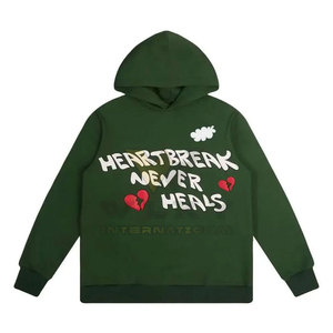 Sweats à capuche imprimés à bas prix fabriqués au Pakistan Vêtements d'hiver Slim Fit Puff Printing Hoodies à la mode - Product Image 5