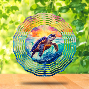 Nhà Máy Trực Tiếp 10 Inch Cổ Điển Rùa Thiết Kế Kim Loại Gió Spinners Trong Nhà Và Vườn Treo Trang Trí - Product Image 1