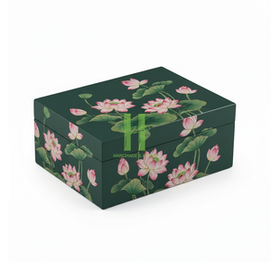 กล่องใส่เครื่องประดับเคลือบเงาคุณภาพสูง ขายดี เป็นมิตรกับสิ่งแวดล้อม ผลิตด้วยมือจากเวียดนาม ปรับแต่งสีและขนาดได้ ดีไซน์ทันสมัยสำหรับงานแต่งงาน - Product Image 2